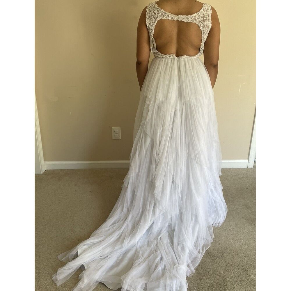 Alfred Angelo Wedding Dress Size 12 Contemporary Fit $1450 Retail Unaltered - Picture 4 of 11